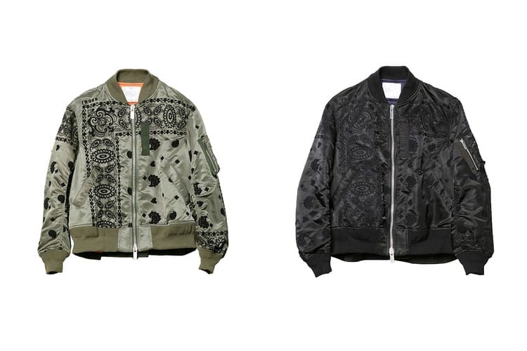 sacai 全新 Dover Street Market 獨佔刺繡 MA-1 飛行外套發佈