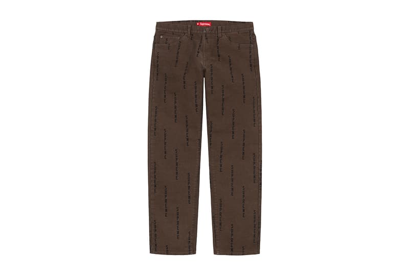 Supreme 正式發佈 2020 秋冬褲款系列