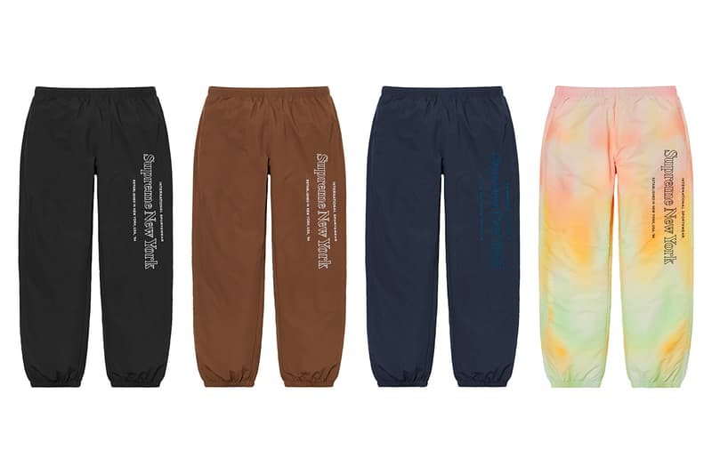 Supreme 正式發佈 2020 秋冬褲款系列