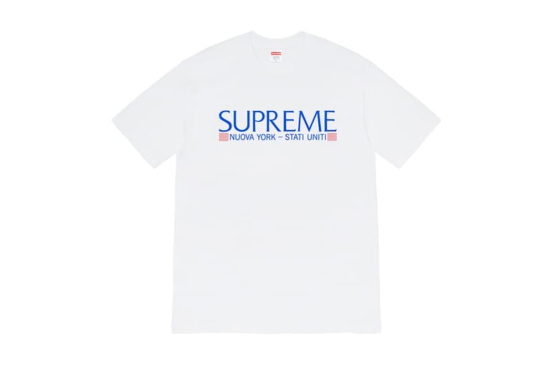 Supreme 正式發佈 2020 秋冬 T-Shirt 系列