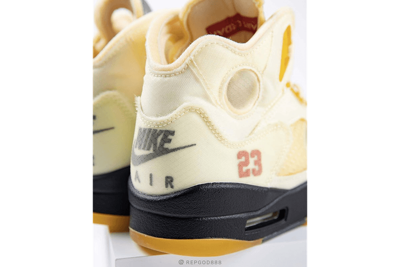 Off-White™ x Air Jordan 5 話題聯名配色「Sail」高清近賞圖輯再曝光