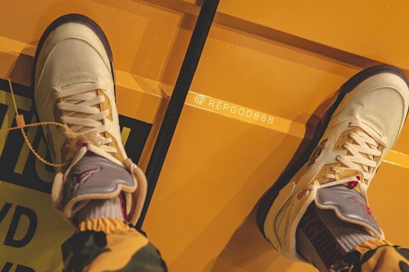 Off-White™ x Air Jordan 5 話題聯名配色「Sail」發售日期疑似曝光