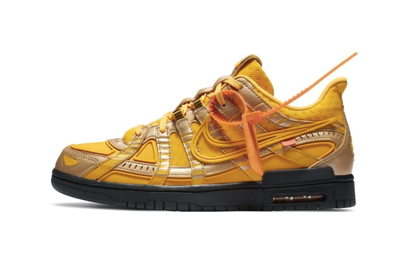 Off-White™ x Nike Air Rubber Dunk 最新聯名「University Gold」發售情報公開