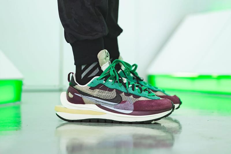 率先近賞 sacai x Nike Vaporwaffle 紫綠配色上腳圖輯