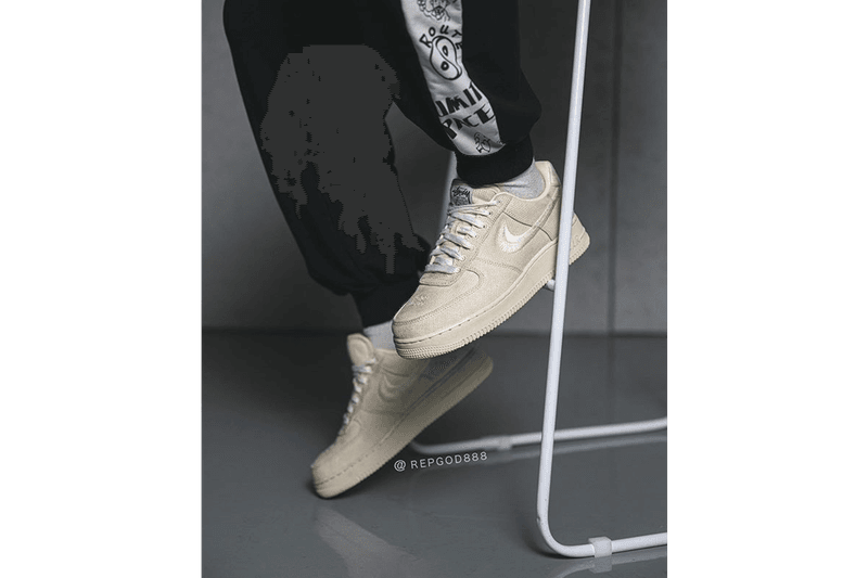 率先上腳 Stüssy x Nike Air Force 1 全新聯名配色「Fossil Stone」