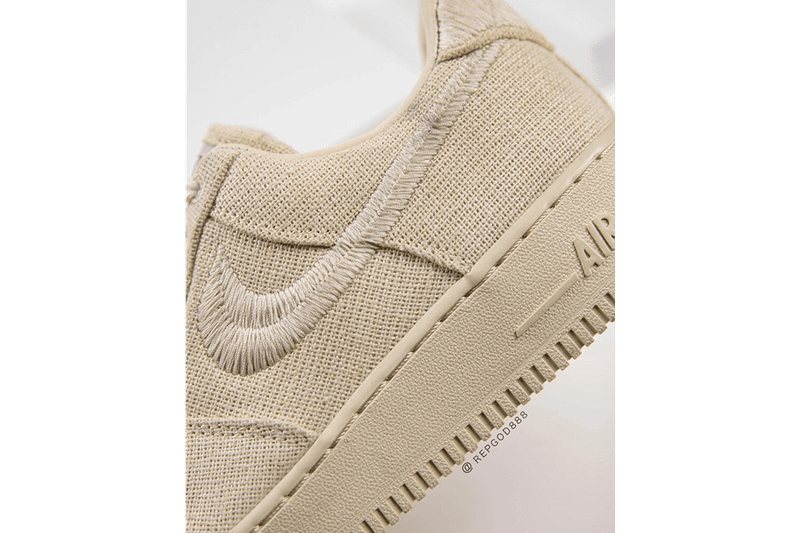 率先上腳 Stüssy x Nike Air Force 1 全新聯名配色「Fossil Stone」