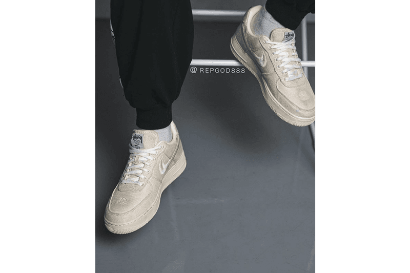 率先上腳 Stüssy x Nike Air Force 1 全新聯名配色「Fossil Stone」