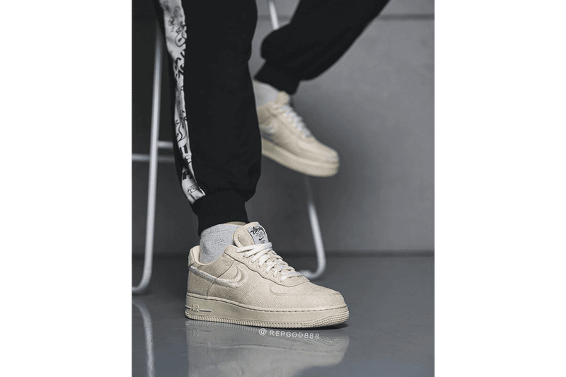 率先上腳 Stüssy x Nike Air Force 1 全新聯名配色「Fossil Stone」
