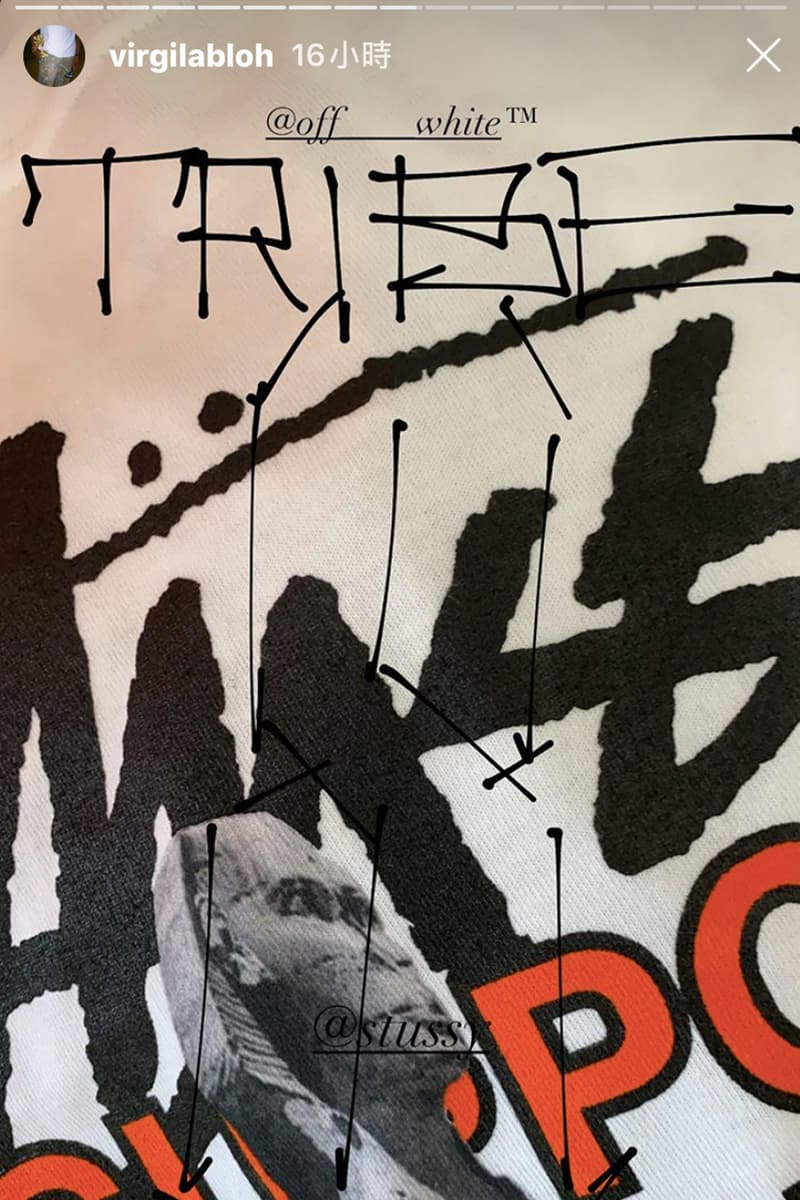 Virgil Abloh 疑似曝光 Off-White™ x Stussy 最新聯名系列