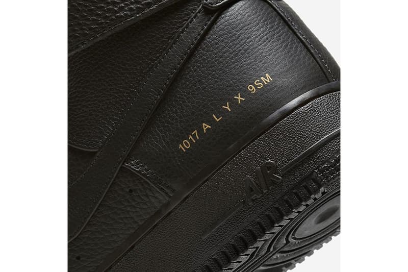 1017 ALYX 9SM x Nike Air Force 1 High 全新聯名鞋款官方圖輯登場