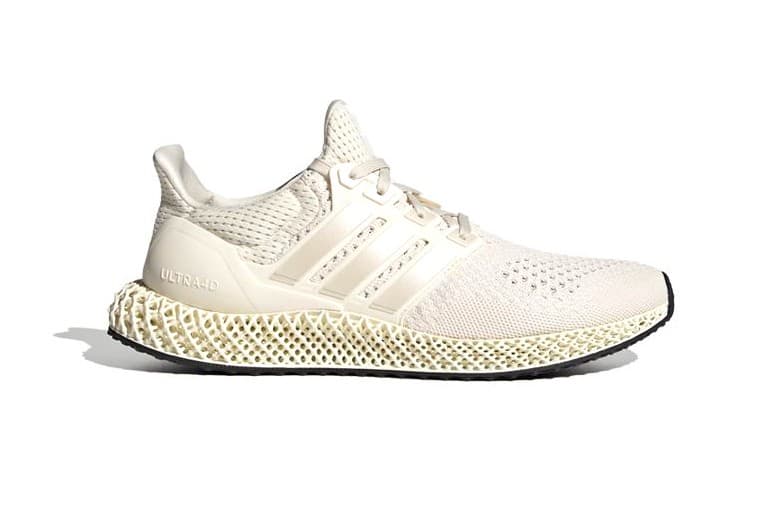 adidas 混種跑鞋 Ultra4D 全新配色「Footwear White/Core White」發佈