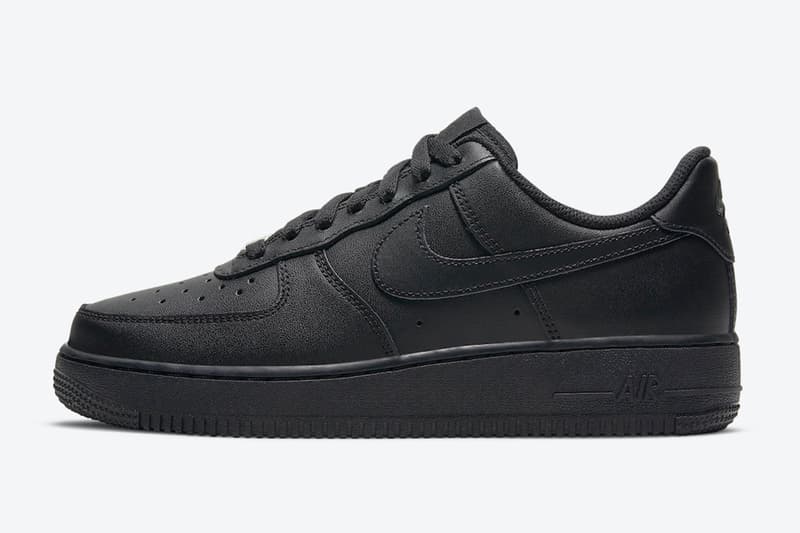 Nike Air Force 1 經典「Triple Black」配色回歸