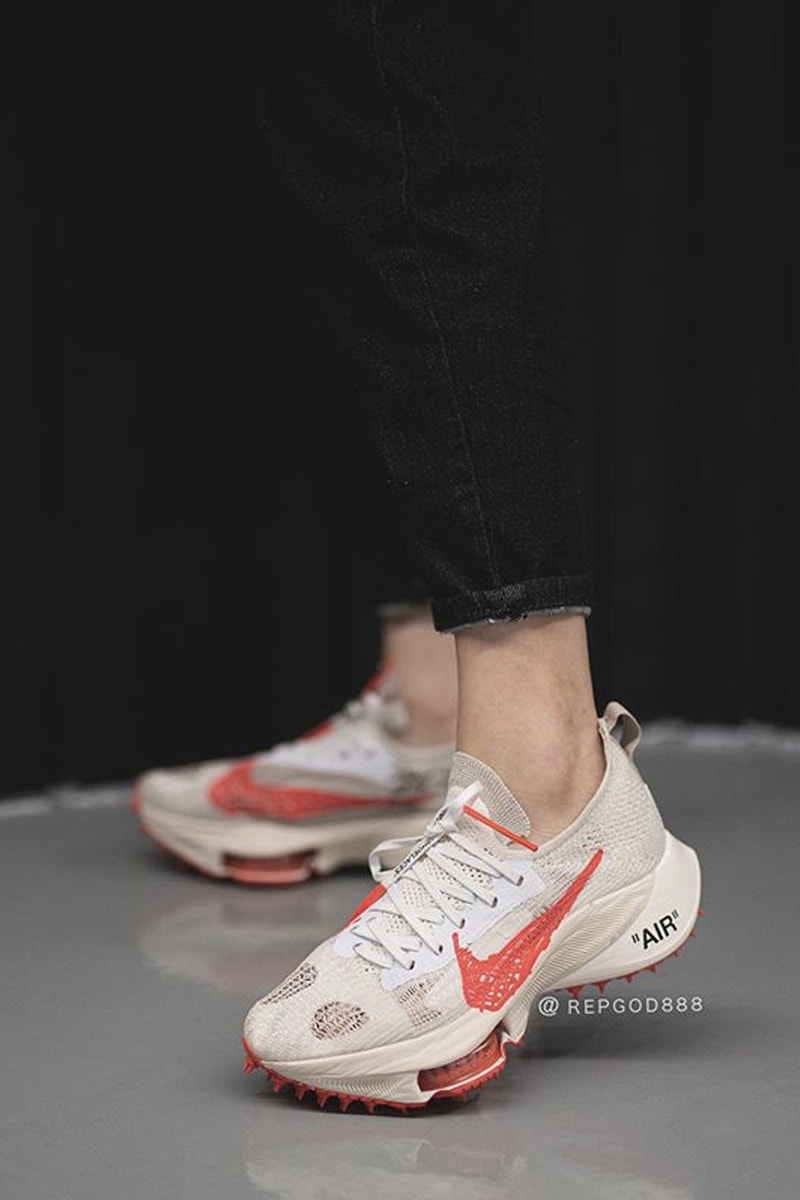 率先近賞 Off-White™ x Nike Air Zoom Tempo Next% FK 最新米紅配色