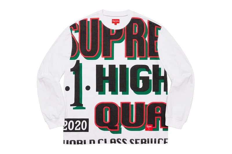 Supreme 2020 秋冬系列第 8 週入手指南