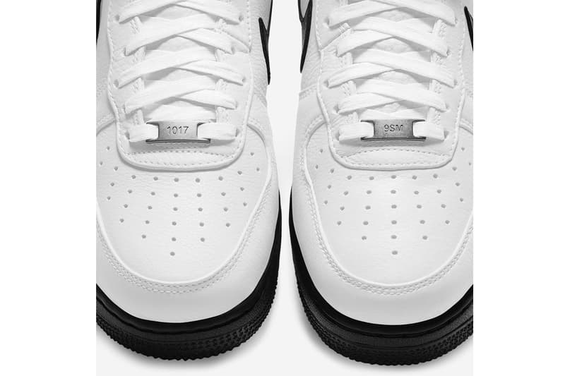 1017 ALYX 9SM x Nike Air Force 1 High 聯名鞋款黑白配色發佈