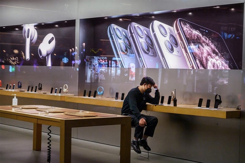 Apple 最新財報公佈導致股價下跌