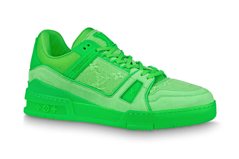 Louis Vuitton LV Trainer 最新荧光绿色版本曝光