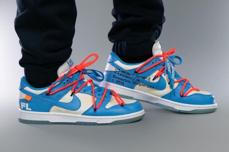 Off-White™ x Futura x Nike Dunk Low「UNC」聯乘鞋款上腳圖輯發佈