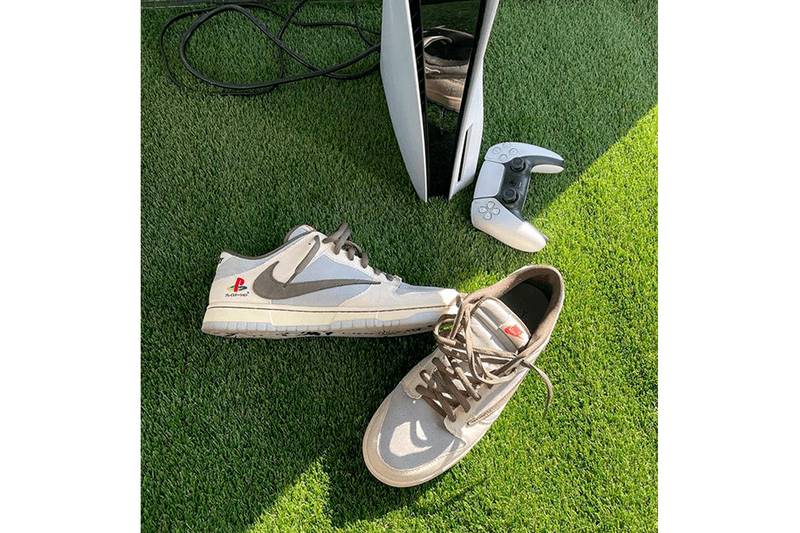 Travis Scott 率先開箱 Sony PlayStation 5 與 Nike Dunk Low 三方聯名鞋款真身