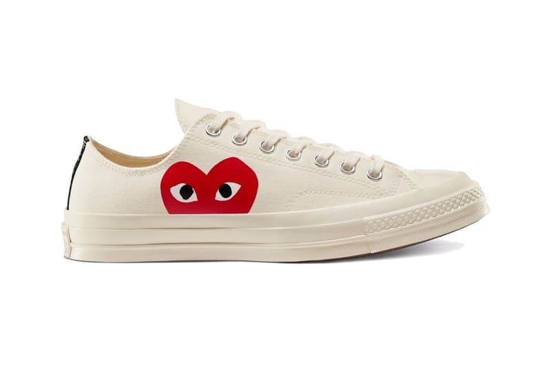 COMME des GARÇONS PLAY x Converse Chuck 70 聯乘鞋款重新補貨上架