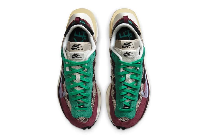 sacai x Nike Vaporwaffle 全新「紫綠配色」官方圖輯、發售情報公開