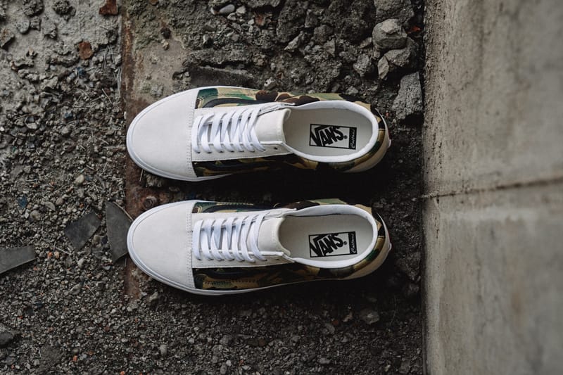 Vans 自由定制鞋平台推出 BAPE® 限定联名迷彩印花系列