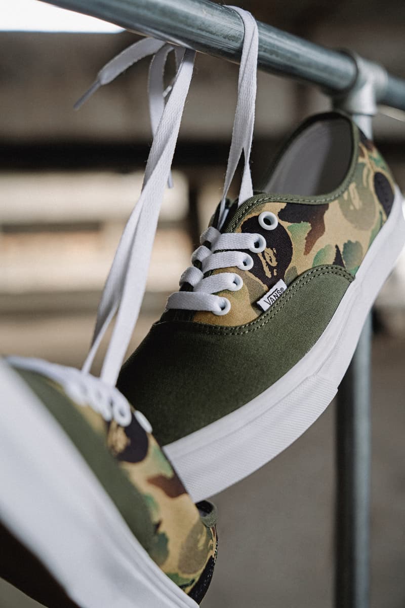 Vans 自由定制鞋平台推出 BAPE® 限定联名迷彩印花系列