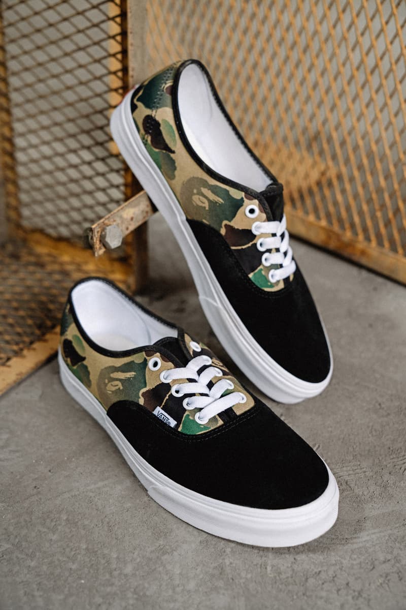 Vans 自由定制鞋平台推出 BAPE® 限定联名迷彩印花系列