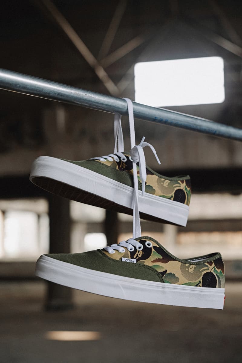 Vans 自由定制鞋平台推出 BAPE® 限定联名迷彩印花系列