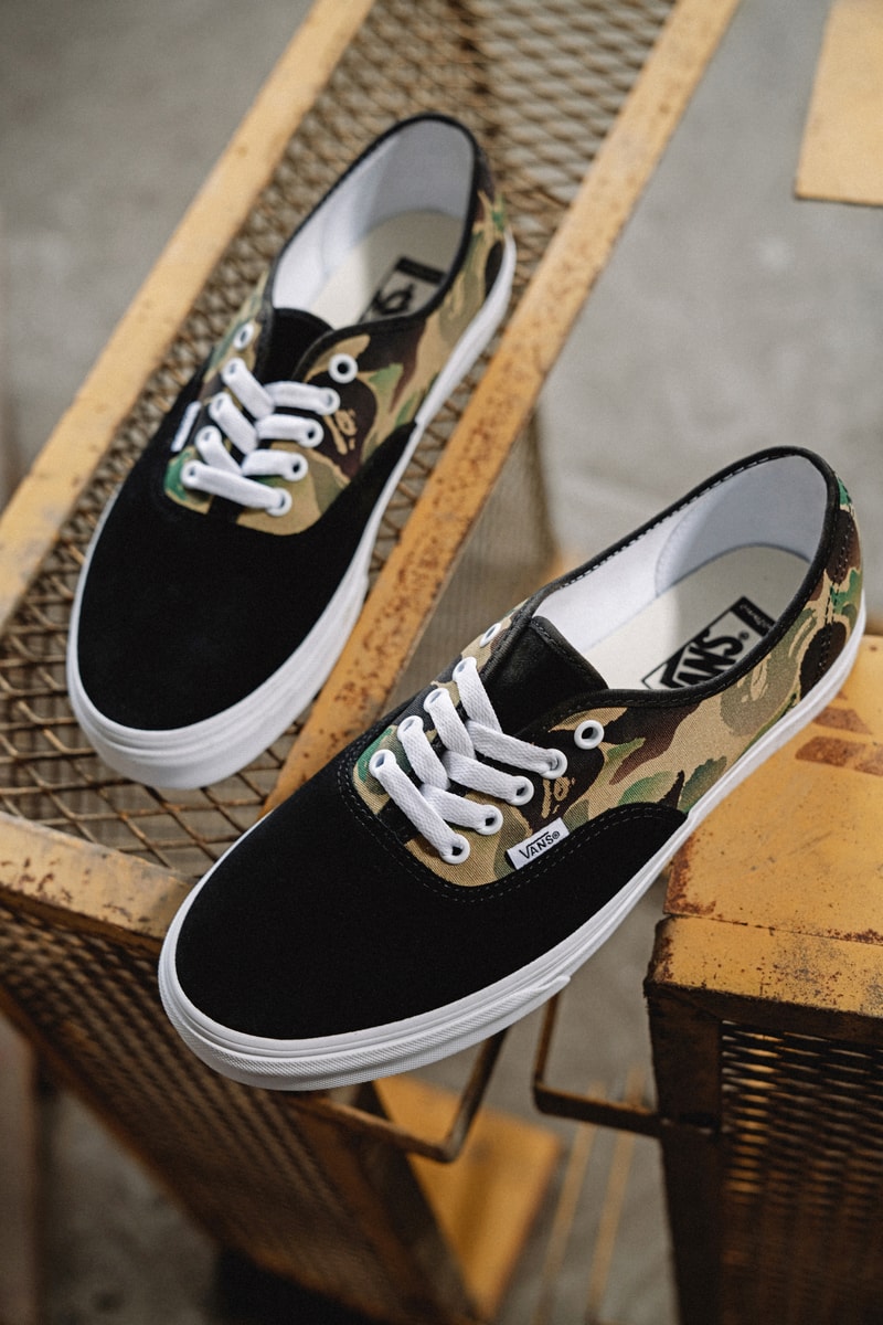 Vans 自由定制鞋平台推出 BAPE® 限定联名迷彩印花系列