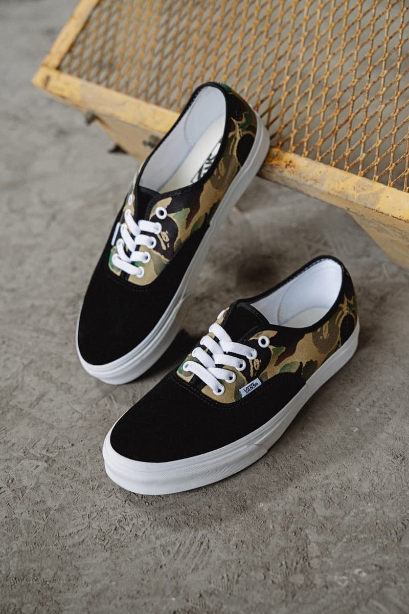 Vans 自由定制鞋平台推出 BAPE® 限定联名迷彩印花系列