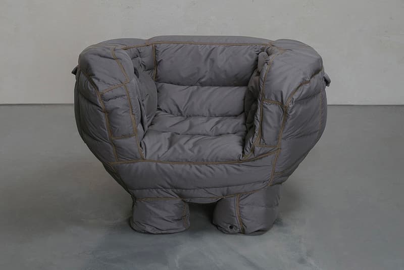 Shirter 推出羽絨裝製成坐椅