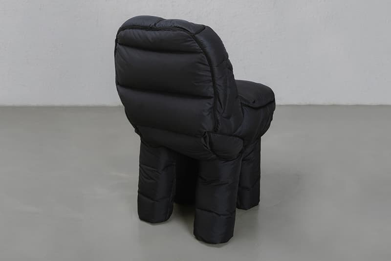 Shirter 推出羽絨裝製成坐椅