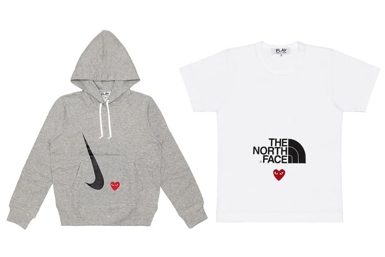 COMME des GARÇONS PLAY 攜手 Nike 和 The North Face 打造最新聯名系列