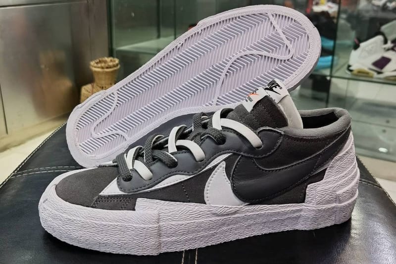 率先近賞 sacai x Nike Blazer Low 全新聯乘黑灰配色