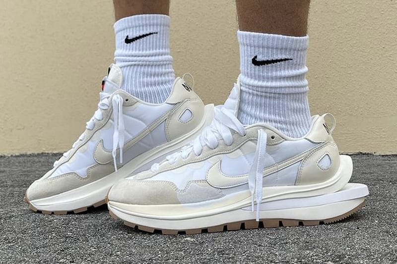 sacai x Nike Vaporwaffle 最新聯名配色「Sail」上腳圖輯率先曝光