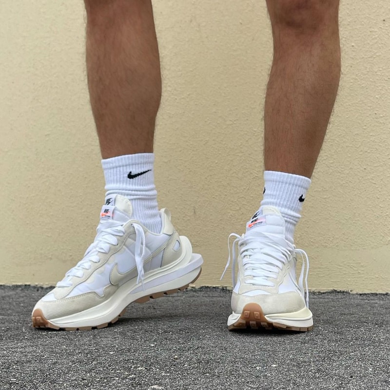 sacai x Nike Vaporwaffle 最新聯名配色「Sail」上腳圖輯率先曝光