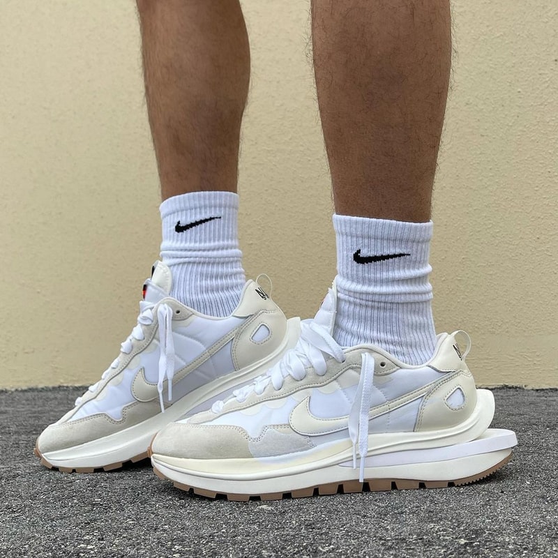 sacai x Nike Vaporwaffle 最新聯名配色「Sail」上腳圖輯率先曝光