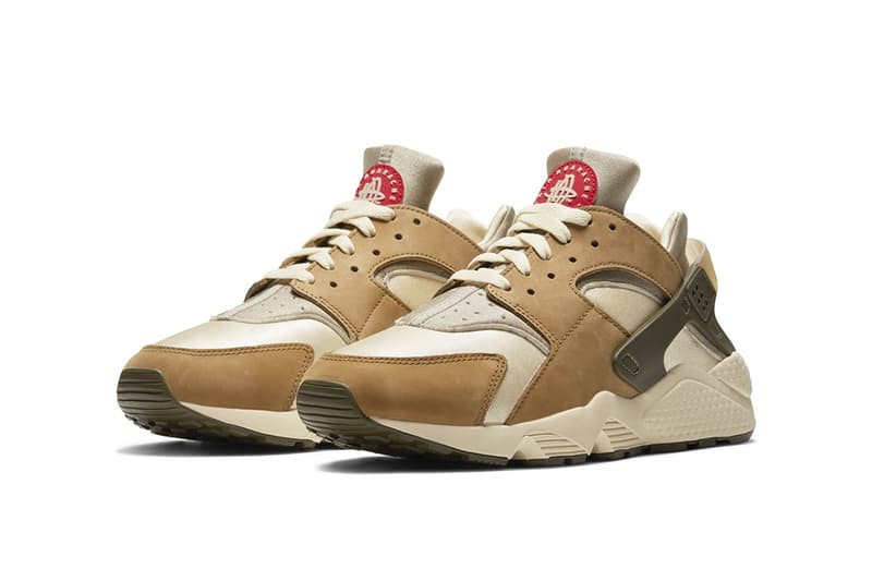 Stüssy x Nike Air Huarache LE「Desert Oak」聯乘鞋款官方圖輯公佈