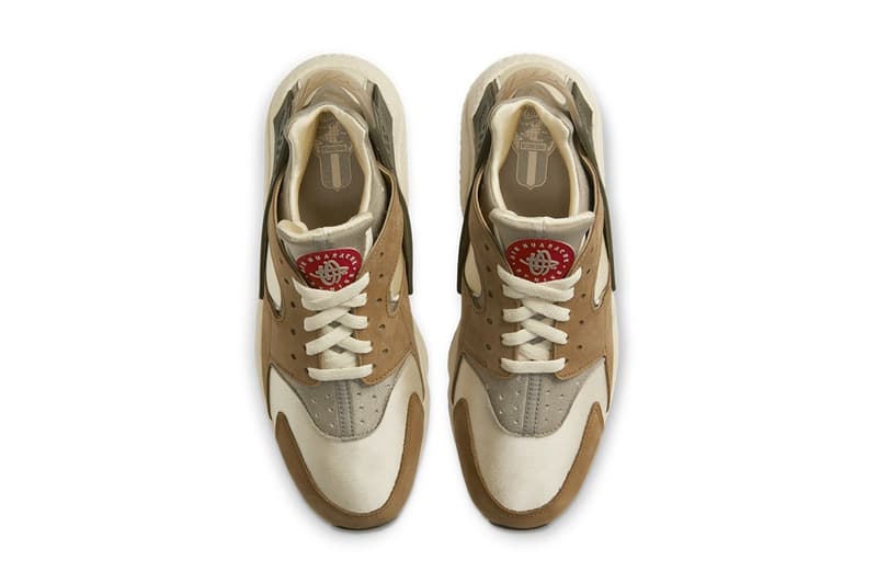 Stüssy x Nike Air Huarache LE「Desert Oak」聯乘鞋款官方圖輯公佈