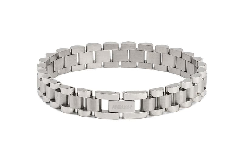 AMBUSH 全新「腕錶」造型不鏽鋼金屬手鍊上架