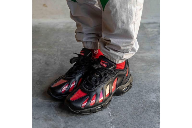 率先預覽 Supreme x Nike Air Max 96「Black」全新聯乘鞋款上腳圖輯