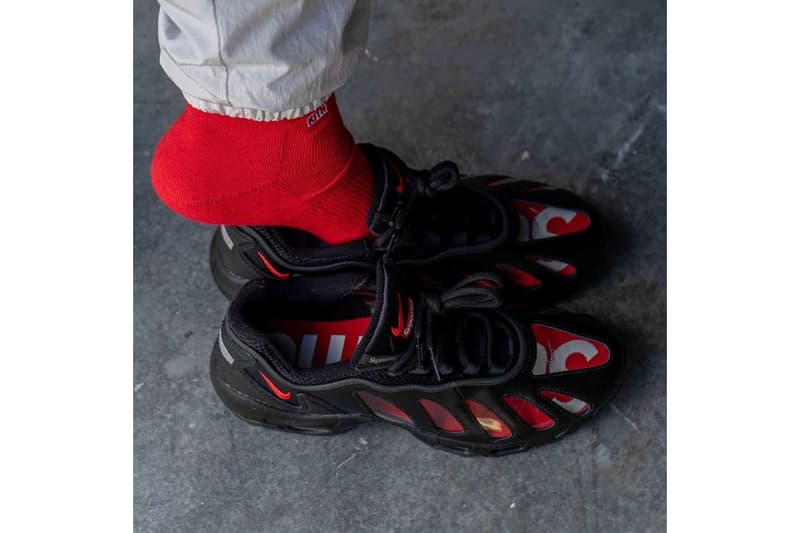 率先預覽 Supreme x Nike Air Max 96「Black」全新聯乘鞋款上腳圖輯