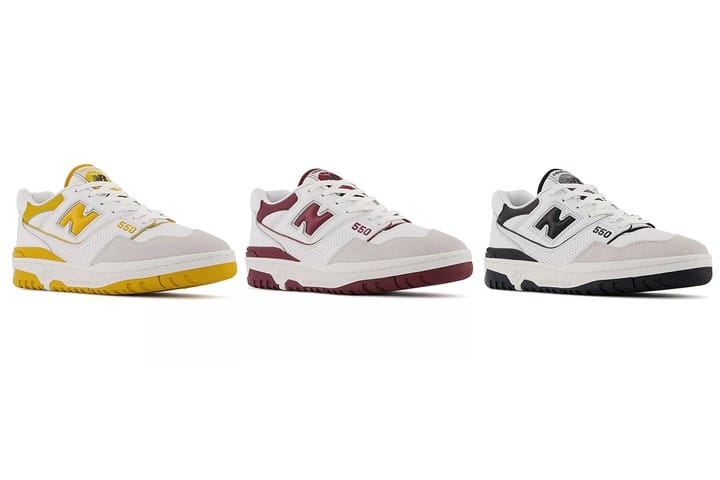New Balance 550 全新「Varsity Gold」、「Burgundy」、「Black」配色正式登場