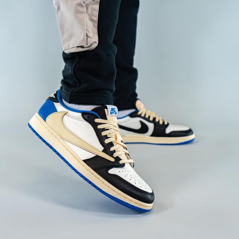 再度近賞 Travis Scott x fragment design x Air Jordan 1 Low 全新聯乘鞋款
