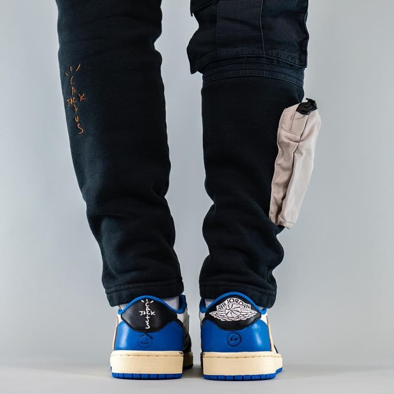 再度近賞 Travis Scott x fragment design x Air Jordan 1 Low 全新聯乘鞋款