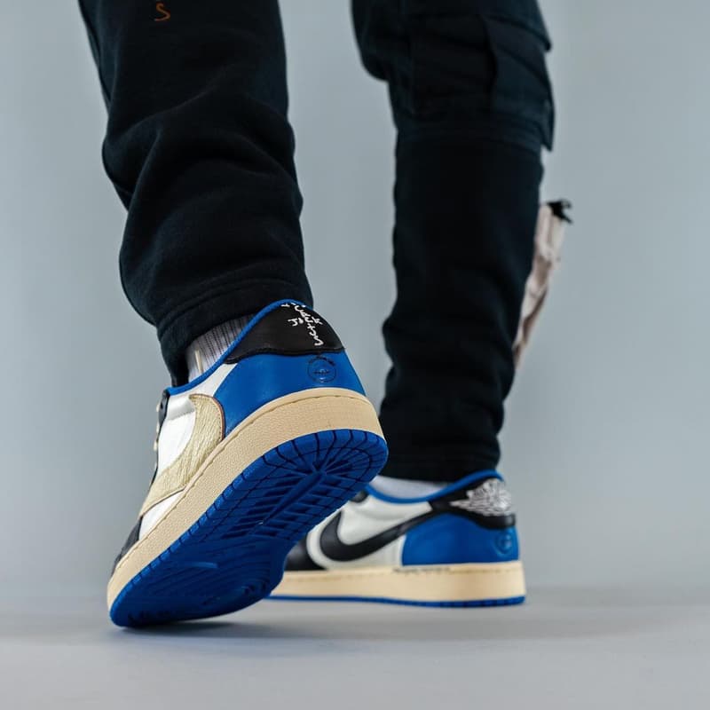 再度近賞 Travis Scott x fragment design x Air Jordan 1 Low 全新聯乘鞋款