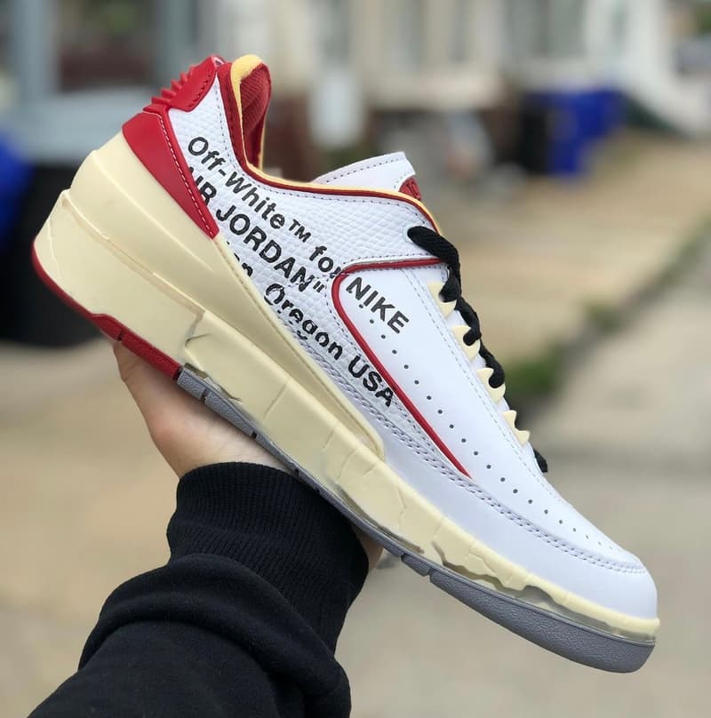 近賞 Off-White™ x Air Jordan 2 Low 白紅配色清晰圖輯
