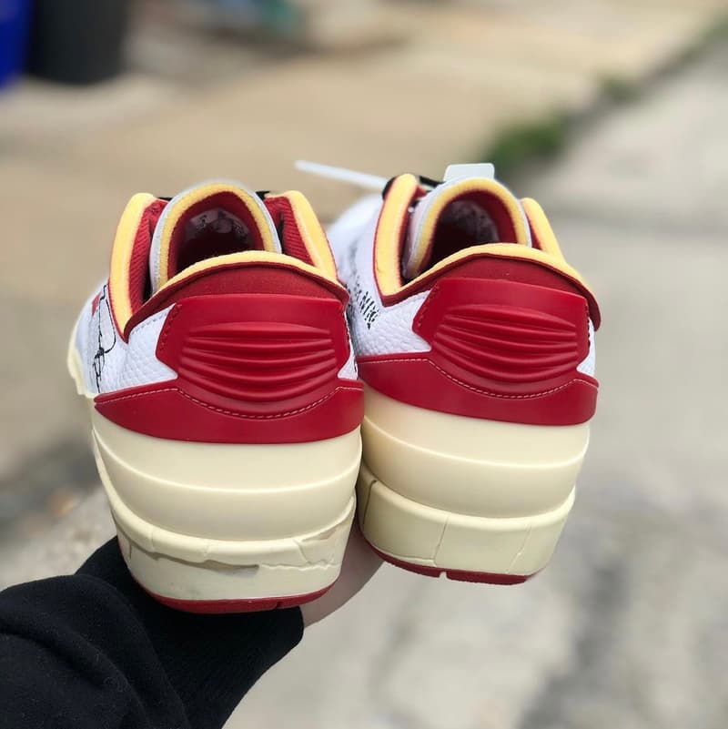 近賞 Off-White™ x Air Jordan 2 Low 白紅配色清晰圖輯