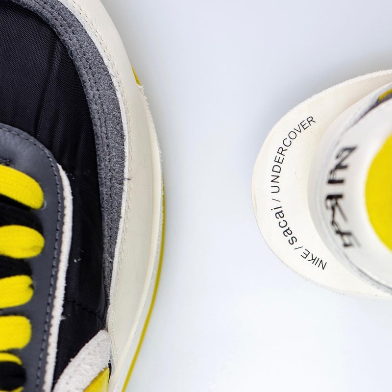 再次近賞 UNDERCOVER x sacai x Nike LDWaffle「Bright Citron」三方聯乘鞋款